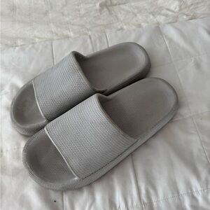 Gray Slide Slippers